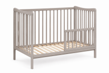 Elf Bed Arco Drawer Art.73282 Taupe Bērnu koka gulta ar atvilktni 120x60cm