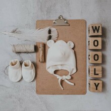 Wooly Organic Baby Hat Art.73561 Sea Pine Mazuļu cepure no 100% organiskās kokvilnas