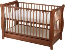 Elf Bed Gardenia Drawer  Art.74234 Nut  bērnu gulta ar atvilktni  120x60cm