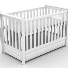 Elf Bed Gardenia  Art.74239 White  bērnu koka gulta 120x60cm