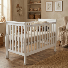 Elf Bed Gardenia  Art.74239 White  bērnu koka gulta 120x60cm