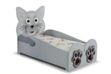 Plastiko Cat Art.74268 Детская стильная кровать-машина с матрасом 200x90cм