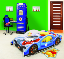 Plastiko Minimax Big Art.74276 Ergonomiska bērnu gulta - Mašīna ar matraci 180x90 cm