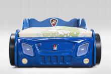 Plastiko Monza Art.74280 Blue Ergonomiska bērnu gulta - Mašīna ar  matraci 190x90 cm