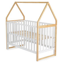 Cangaroo Astra Art.74314 White Bērnu kokā gultiņa