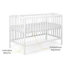 La Bebe™ Kids Wood Cot  Tomi 20 Art.74462 Blue Bērnu kokā gultiņa 120x60cm