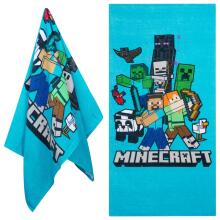 Carbotex Beach Towel Minecraft Art.MC241254-R Bērnu mīksts dabīgas kokvilnas dvielis 70х140cm