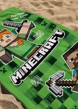 Carbotex Beach Towel Minecraft Art.MC24420254-R  Детское  хлопковое полотенце 100% хлопок 70х140cm