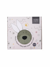 Wooly Organic Art. TF-102-B-14 Детское махровое полотенце с капюшоном из Био-хлопка Bunny (75x75 см)