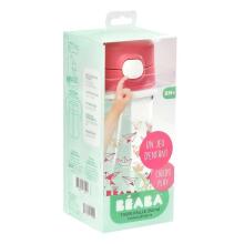 Beaba Paille Art.913452 Pink krūzīte ar mīkstu silikona salmiņu