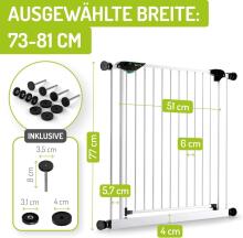 Bomi® Mira Safety Gate Art.76935 White Drošības Vārti
