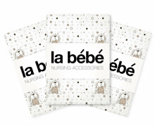 La Bebe™ Set 75x75(3) Art.77289 Bunnies Детскиe пеленочки хлопок 75x75cм, 3шт.