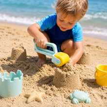 Bebe Basic Sand Toys Art.77404 Pludmales rotaļu lāpstiņa ar rullīti