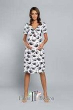 Italian Fashion Bija  Art.86276 Хлопковая ночная рубашка для беременных/кормления с коротким рукавом