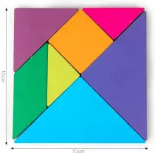 Happy Toys Puzzle Art.8709 Wooden Tangram Puzzle