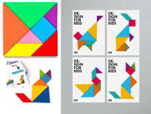 Happy Toys Puzzle Art.8709 Wooden Tangram Puzzle