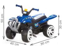 3toysm Art.Q1 Big Quad on pedals and chain blue Bērnu kvadracikls ar pedaļam
