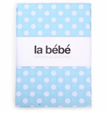 La Bebe™ Cotton Art.77802 Mint Dots Детская хлопковая пеленочка 75x75cm (1 шт.)
