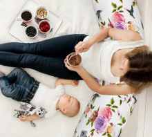 La Bebe™ Moon Maternity Pillow Art.7797 Old Rose