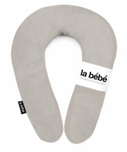 La Bebe™ Snug  Nursing Maternity Pillow Art.78259 Dark Grey Подкова для сна, кормления малыша 20x70 cm