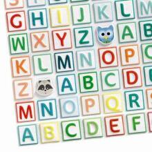 Djeco Alphabet Art.DJ09078  Уплотнённые наклейки Алфавит
