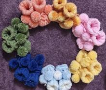 La bebe™ Hand Made Booties Art.78927 Yellow Latvia Baby socks