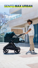 Emmaljunga Sento Max Art.78972 Urban Black Stroller 2 in 1