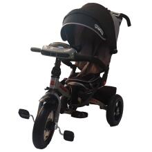 Nakko Galaxy Little Tiger Brown Art. 79886 Детский интерактивный трехколесный велосипед со световыми и звуковыми эффектами, c надувными колёсами и пультом