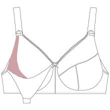 La Bebe™ Lingerie Basic Bio Cotton Art.80096 White Бюстгальтер для кормления с отстёгивающейся мягкой чашкой и стабильной поддержкой груди