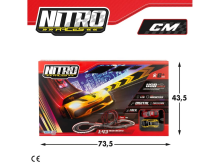 Race Track Nitro With 2 Speed ​​& Go Vehicles Art.45.592 Sacīkšu trase ar 2 Speed ​​​​&Go automašīnām