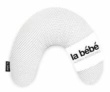 La Bebe™ Mimi Nursing Pearl Grey Satin Pillow Art.80959  Подковка для сна, кормления малыша 19*46cm
