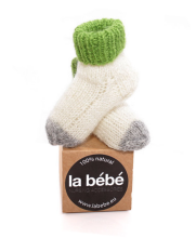 La Bebe™ Lambswool Natural Eco Socks Art.81005 Random Натуральные шерстяные носочки для новорожденного