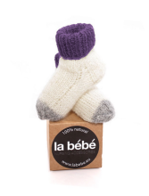 La Bebe™ Lambswool Natural Eco Socks Art.81019 Random Натуральные шерстяные носочки для новорожденного