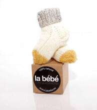 La Bebe™ Lambswool Natural Eco Socks Art.81019 Random Натуральные шерстяные носочки для новорожденного
