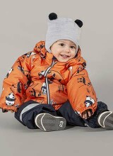 Lassie'21 Lassietec® Oivi Art. 713732-2733 Oranžinis šiltas kūdikio žiemos kostiumas: striukė ir kelnės