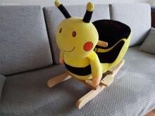 Babygo'15 Bee Rocker Plush Animal Bērnu Koka Šūpoles -  ar mūziku
