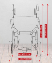 Camarelo '17 Figaro plk. FI-4 kūdikių vežimėlis trys viename