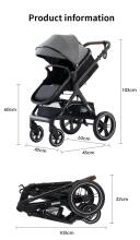 Kids Buggy 3 in 1 Art.X1 Pink   Детская коляска 3 в 1