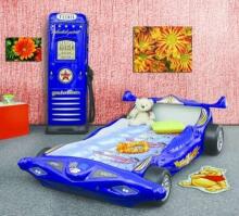 Plastiko Formula 1 Art.81918  Детская стильная кровать-машина с матрасом 200x90cm