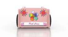Plastiko Jeep Pink Art.81920 Ergonomiska bērnu gulta - Mašīna ar  matraci 190x90 cm