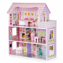 Eco Toys Doll House Art.HM006396 Деревянный кукольный домик