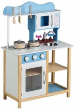 EcoToys Kitchen Stella Art.TK040 Blue Деревянная кухня c аксессуарами