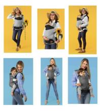 Lionelo Margareet Art.83048 Urban Grey Ķengursoma no 3.5 līdz 20 kg