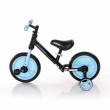 Lorelli Energy  Art.1005048 Blue  Детский велосипед - бегунок с металлической рамой и дополнительными колёсами