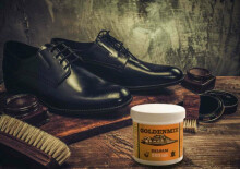 Qubo GOLDENMIX Leather Balsam Dabīgs balzams ādas un ādas aizvietotājām izstrādājumiem, apaviem - (Golden Mix) 260ml