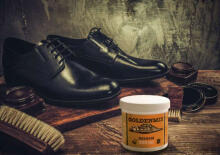 GoldenMix Leather Balsam Dabīgs balzams ādas un ādas aizvietotājām izstrādājumiem, apaviem - (Golden Mix) 260ml