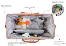 Childhome Nursery Bag Art.84587 Teddy OffWhite Сумка для мамы