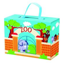 Bino Zoo Art.BN70613 Dzīvnieku zoodārzs ar koferi