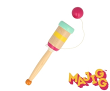 Kids Krafts Majigg Catch Ball Art.WD230 Attīstoša koka rotaļlieta Noķert bumbu