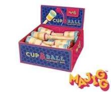 Kids Krafts Majigg Catch Ball Art.WD230 Attīstoša koka rotaļlieta Noķert bumbu